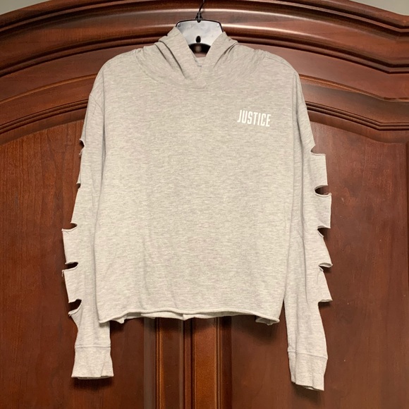 Justice Other - Justice cut out sleeve sweater!!